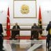 President Recep Tayyip Erdoğan (L) and President of Angola, Joao Manuel Goncalves Lourenco (R), hold a joint press conference after their meeting at the presidential palace in Luanda, Angola, Oct. 18, 2021