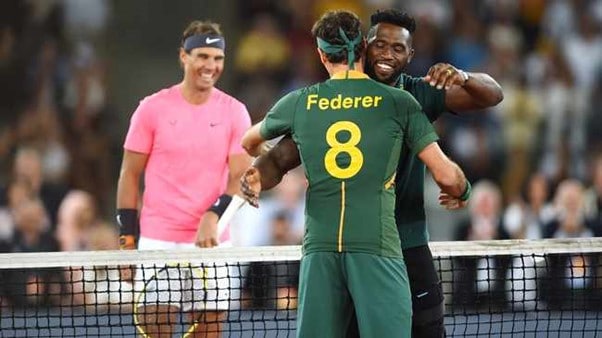 Roger Federer finds a ’Springbok’ roaming the streets of Zurich