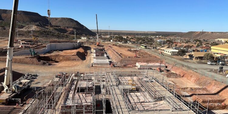 Northern Star KCGM plant expansion construction