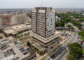 The Cedi House office building, which houses the Ghana Stock Exchange, in Accra